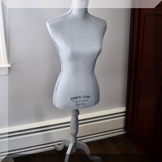 D90. Decorative dress form. 54”h.